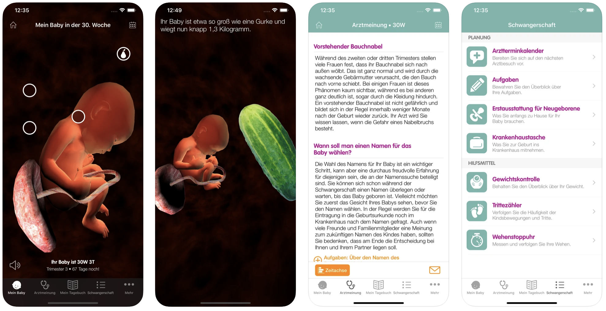 Die besten Apps für die Schwangerschaft